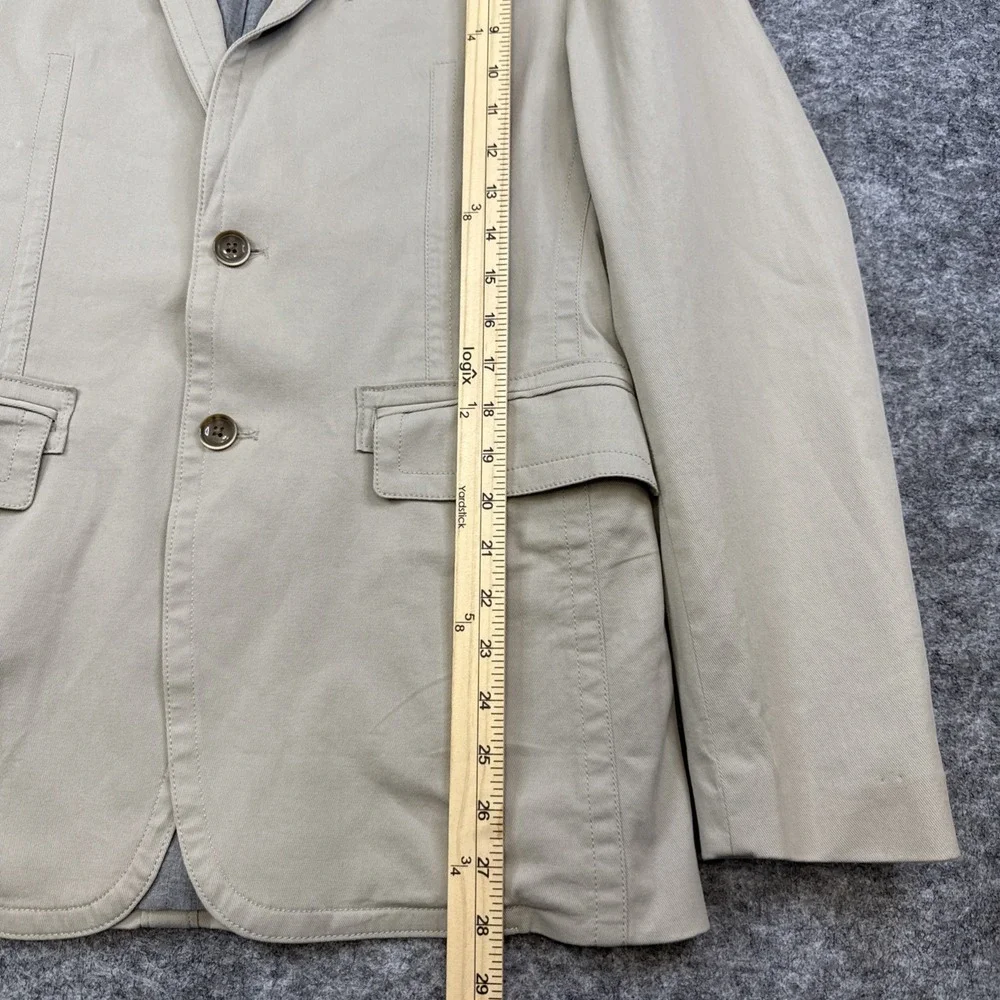 Banana Republic blazer‎ men's 38R neutral sand cotton stretch modern slim fit
